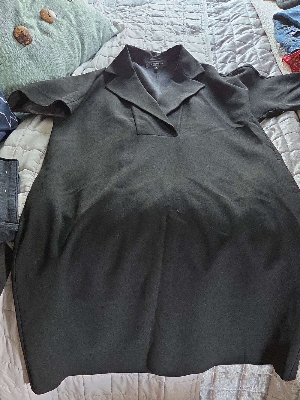 Lafayette 148 New York Black Shift Dress